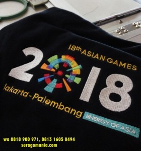 Kaos Polo Asean Games Bordir